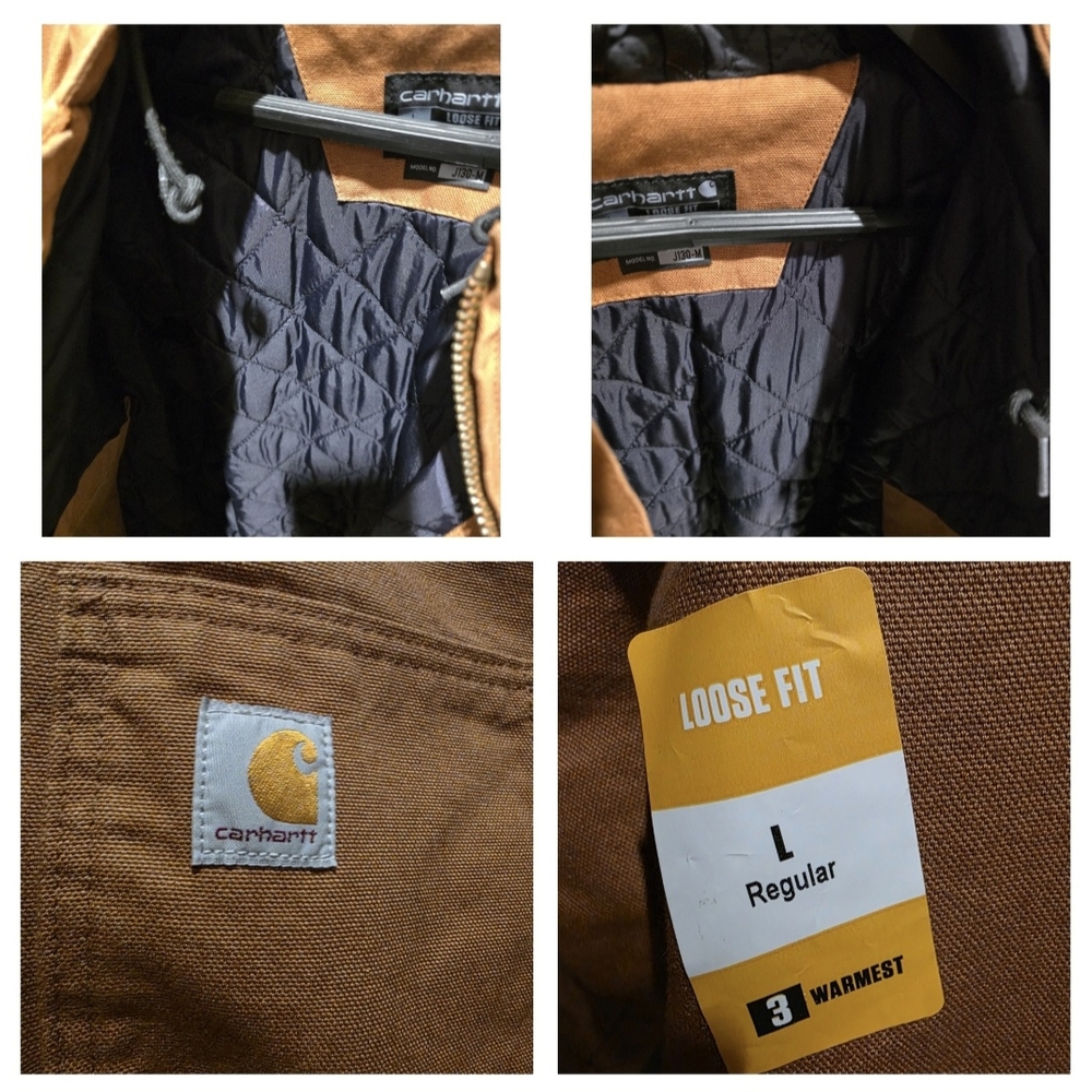 Carhartt Brown Men's Insulated Active Jacket Loose Fit - Picture 5 of 7